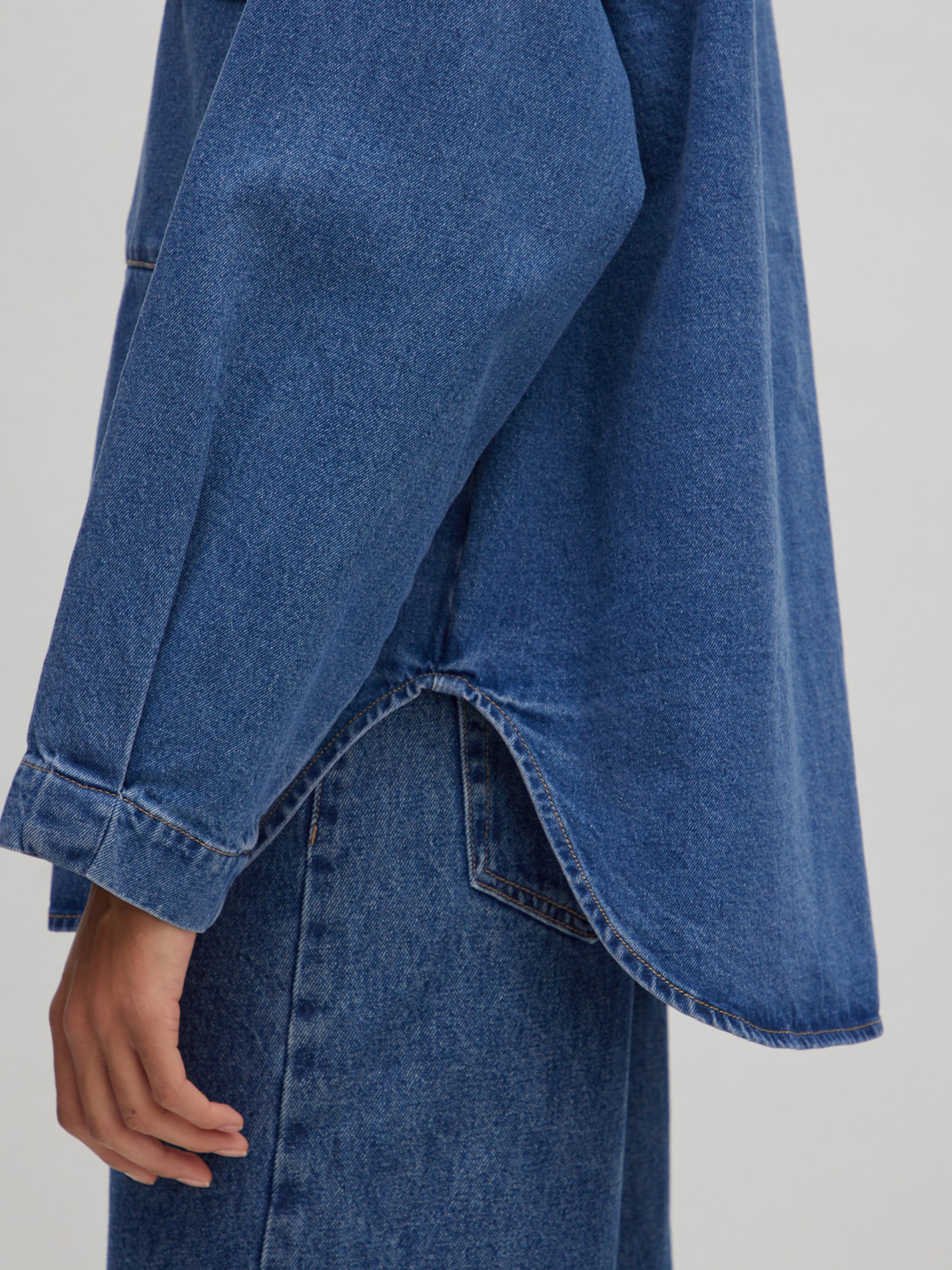 EDITED Produkte Bluse 'Anisha' blue denim