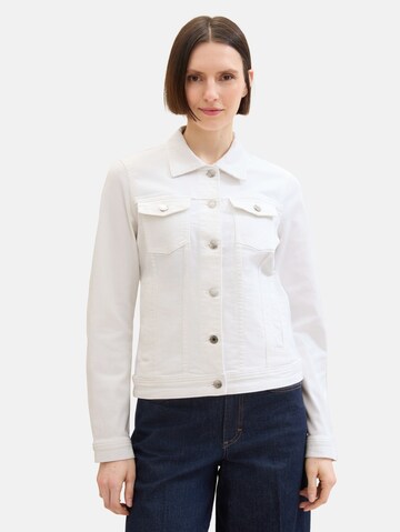 TOM TAILOR Between-season jacket in White: front