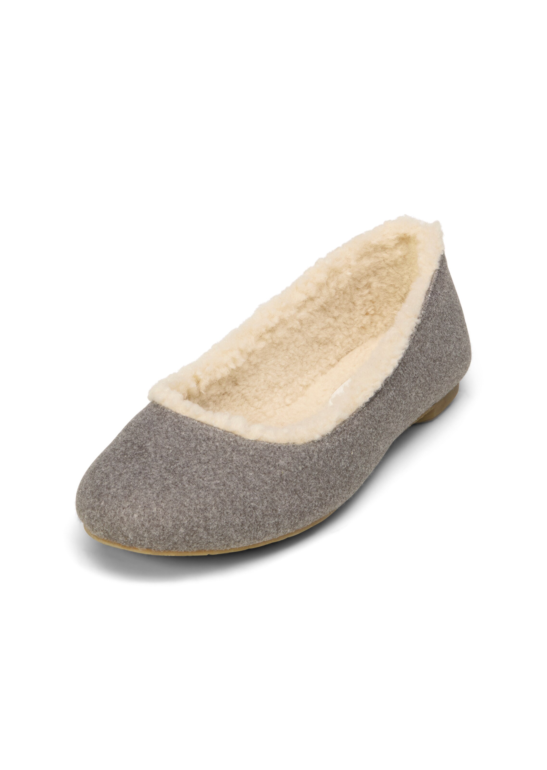 Marc O'Polo Slipper in Grey: front