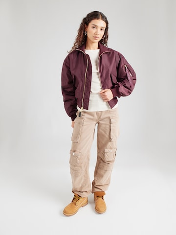 Giacca di mezza stagione 'MA-1' di ALPHA INDUSTRIES in rosso
