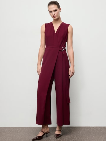 MANGO Jumpsuit in Red: front