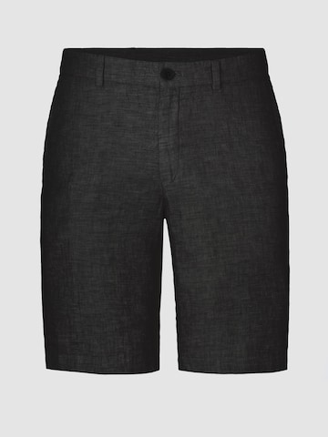 Hiltl Regular Chino Pants 'Pat - Essential Leinen' in Black: front