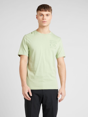 MUSTANG T-shirt 'AUSTIN' i grön: framsida