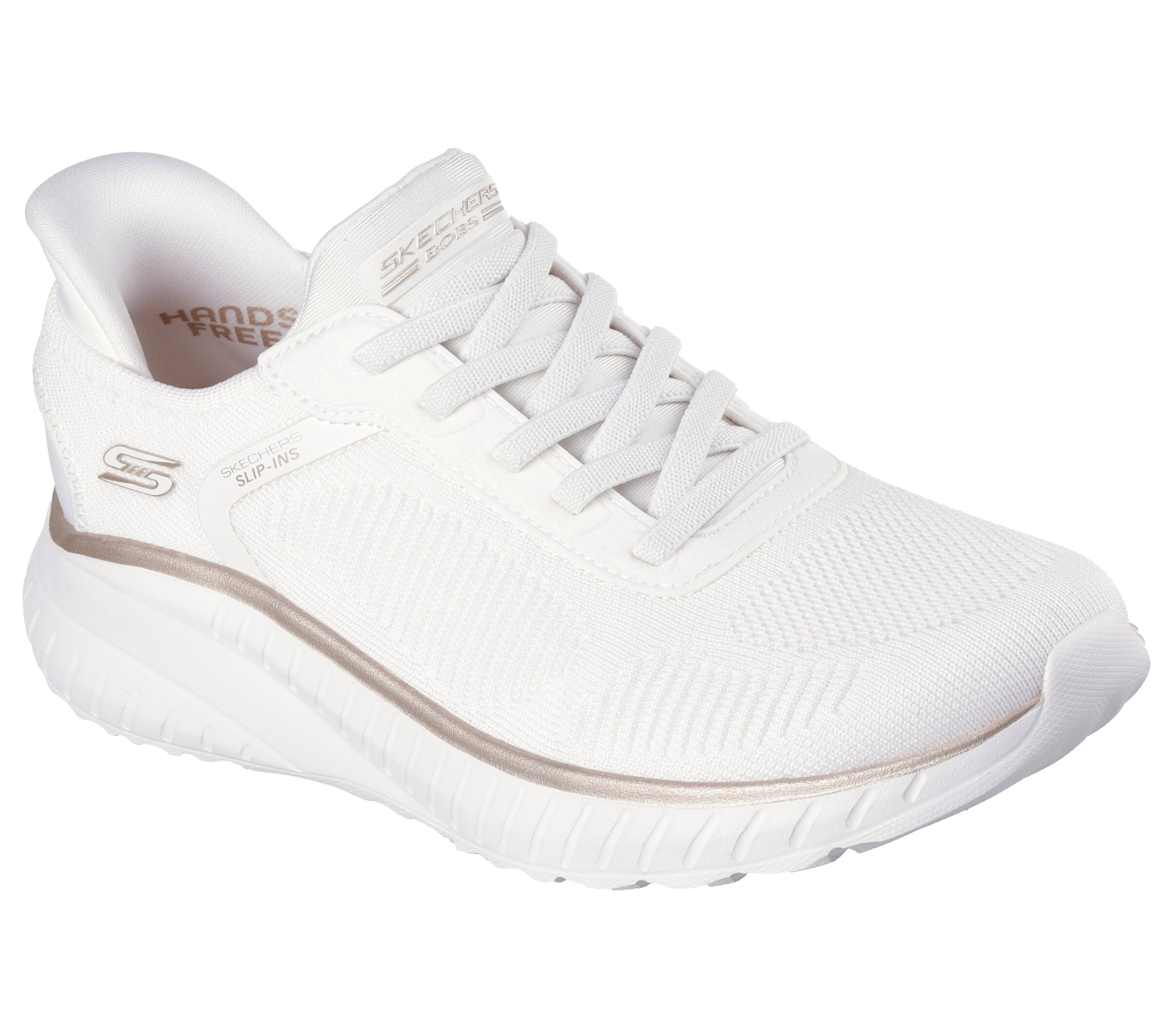 Baskets basses 'Bobs Squad' SKECHERS en blanc