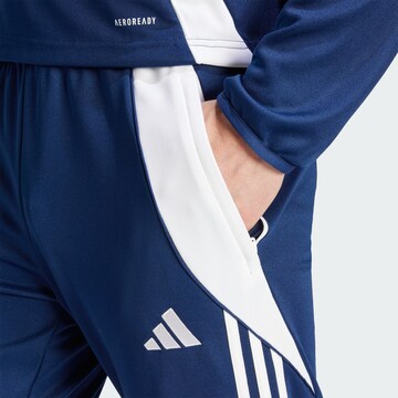 ADIDAS PERFORMANCE Slimfit Sportbroek 'Tiro 24' in Blauw