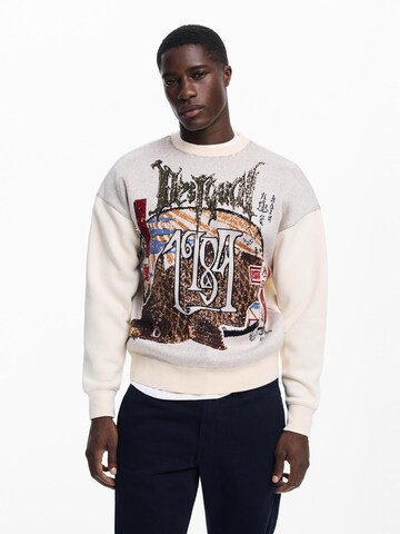 Pullover di Desigual in beige: frontale