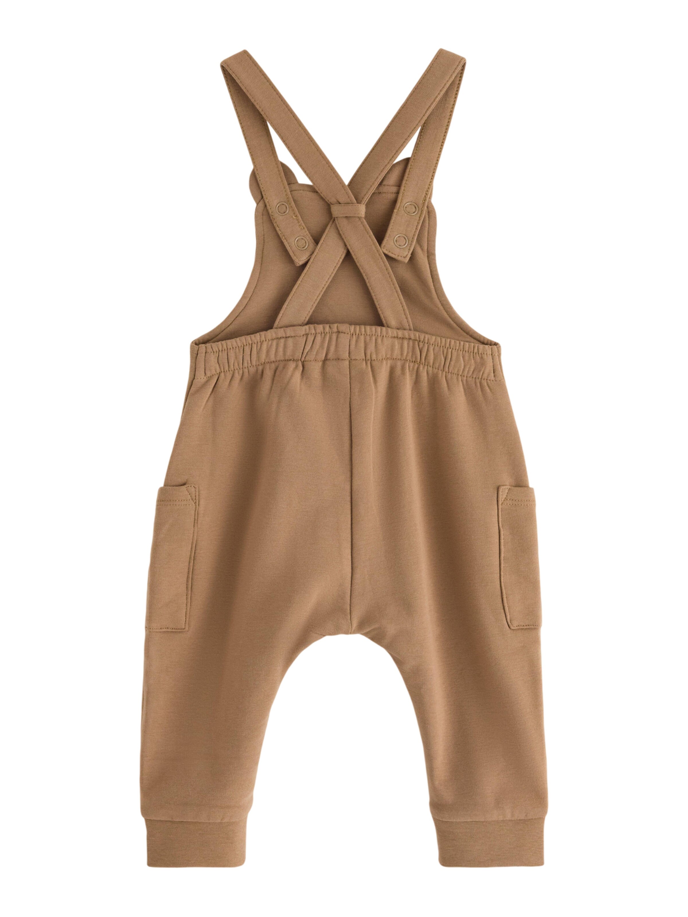 Tapered Pantaloni con pettorina di Lindex in marrone