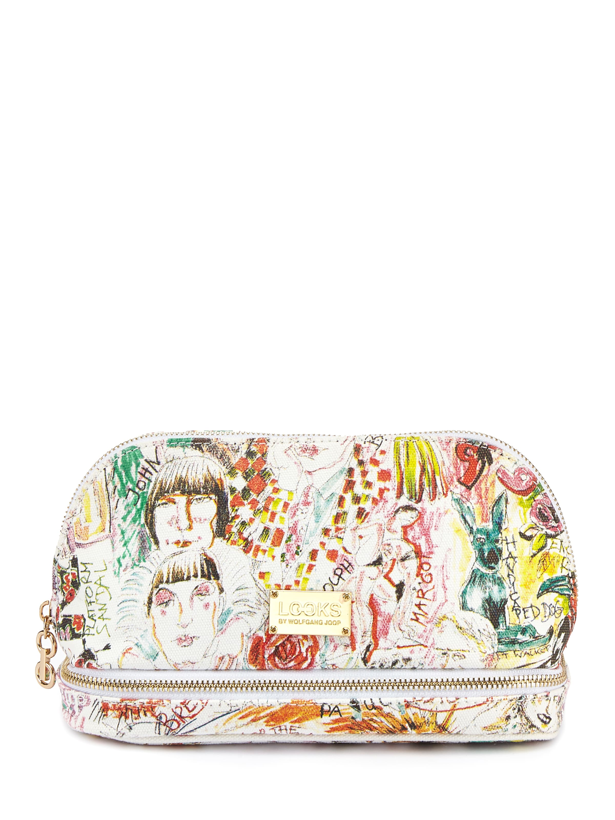 Trousse de maquillage LOOKS by Wolfgang Joop en blanc : devant