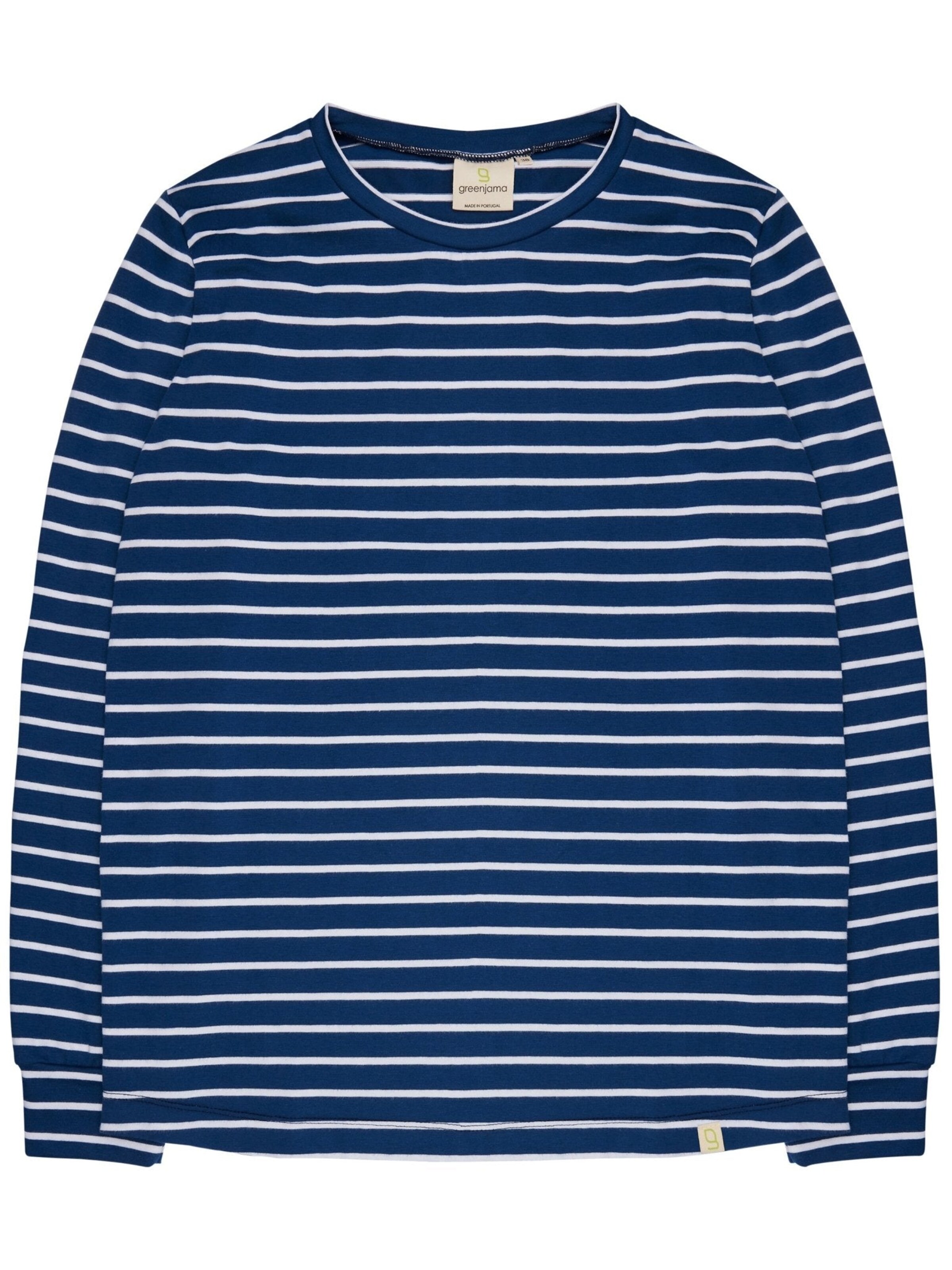 greenjama Pajama Shirt in Blue: front