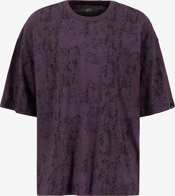 Tricou 'Essentials RL' de la ALPHA INDUSTRIES pe mov: față