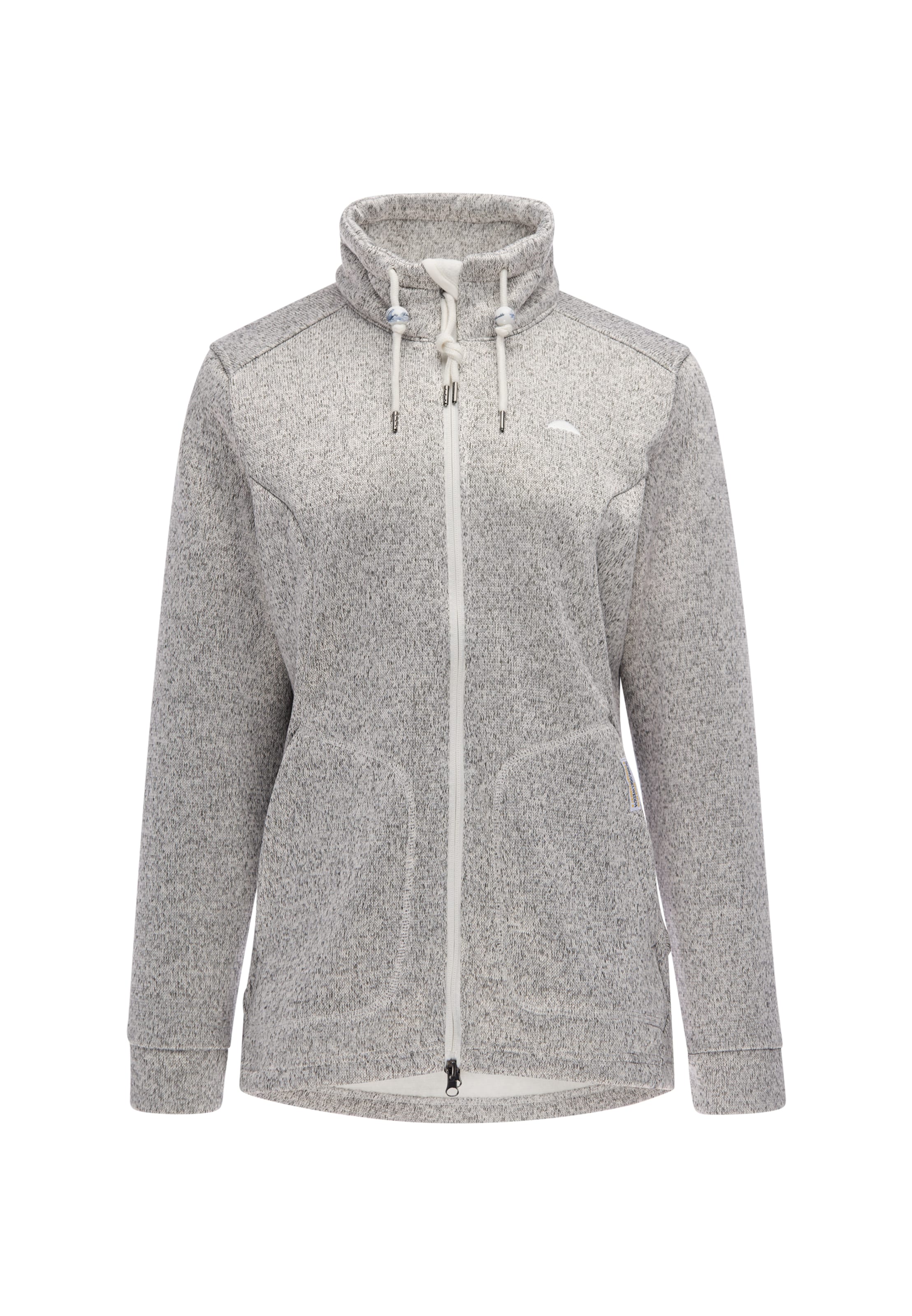Veste en polaire Schmuddelwedda en gris : devant
