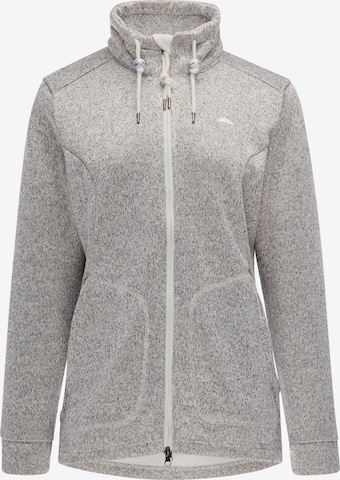 Veste en polaire Schmuddelwedda en gris : devant