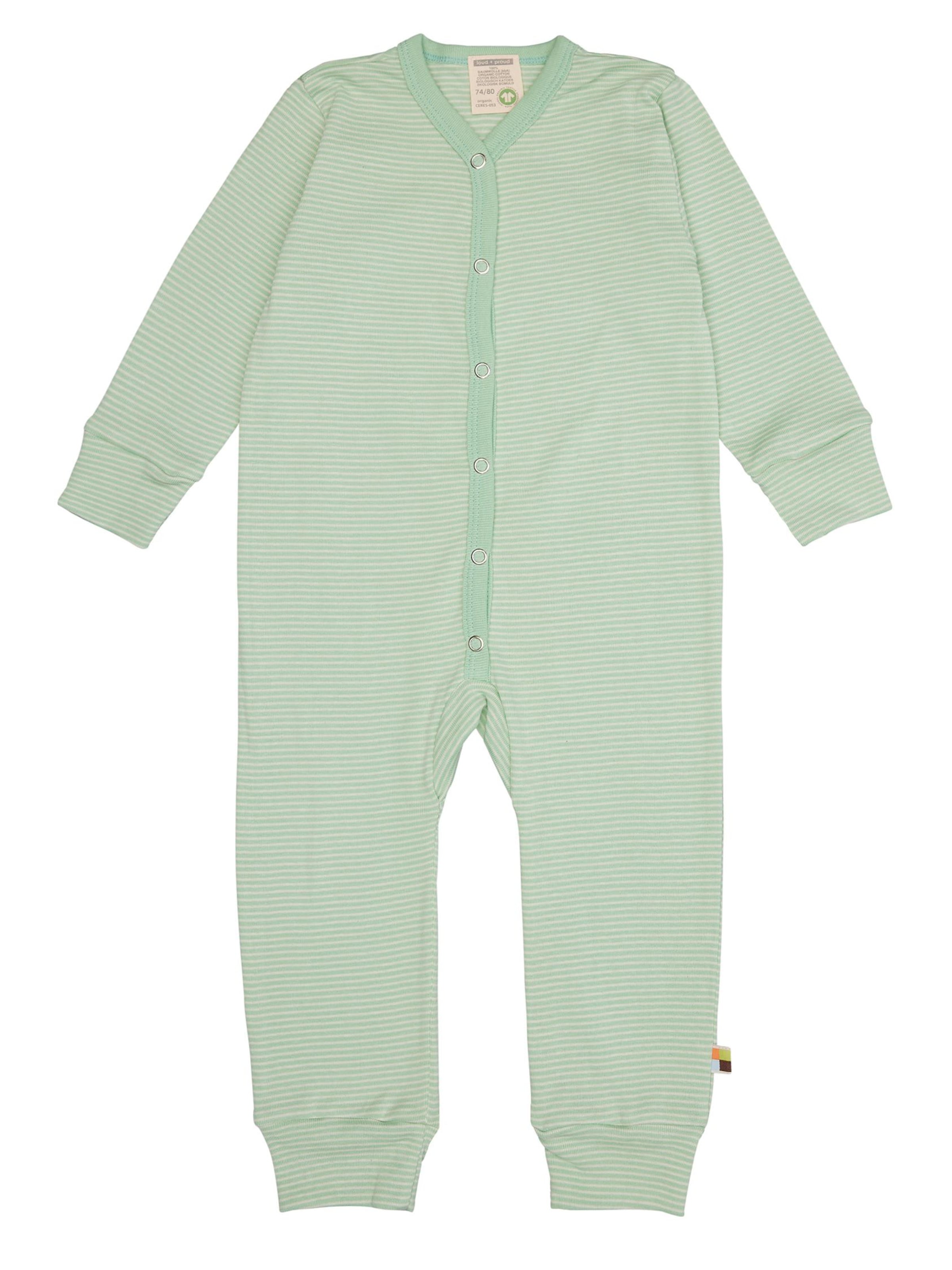 loud + proud Schlafanzug‌‌‌‌‌ in Grün: Vorderseite