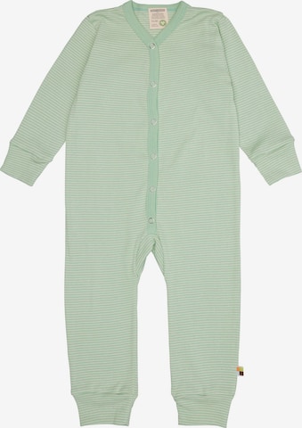 loud + proud Schlafanzug in Grün: Vorderseite