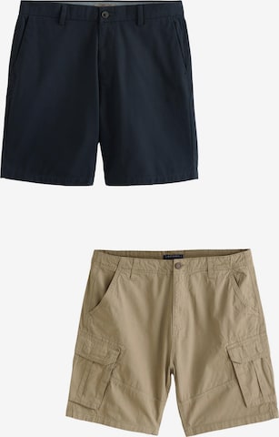 Pantalon cargo Next en beige : devant