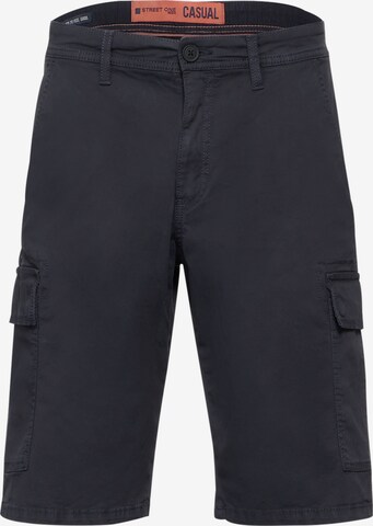 Street One MEN Regular Cargo Pants in Black: front