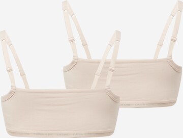 Calvin Klein Underwear Plus Bralette Bra in Beige