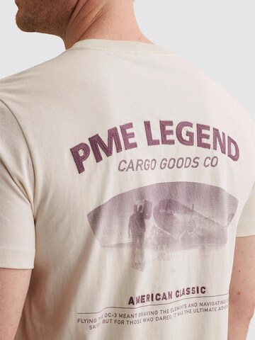 Maglietta 'T-shirt in jersey with back artwork' di PME Legend in beige