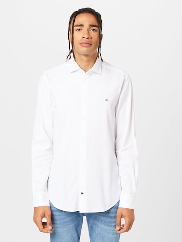 Tommy Hilfiger Tailored Klasický střih Košile – bílá: přední strana