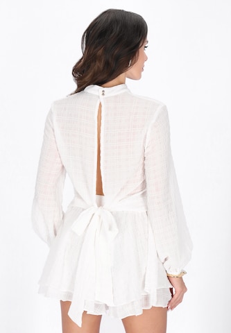 Chemisier faina en blanc