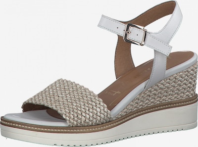 TAMARIS Sandale in beige / weiß, Produktansicht