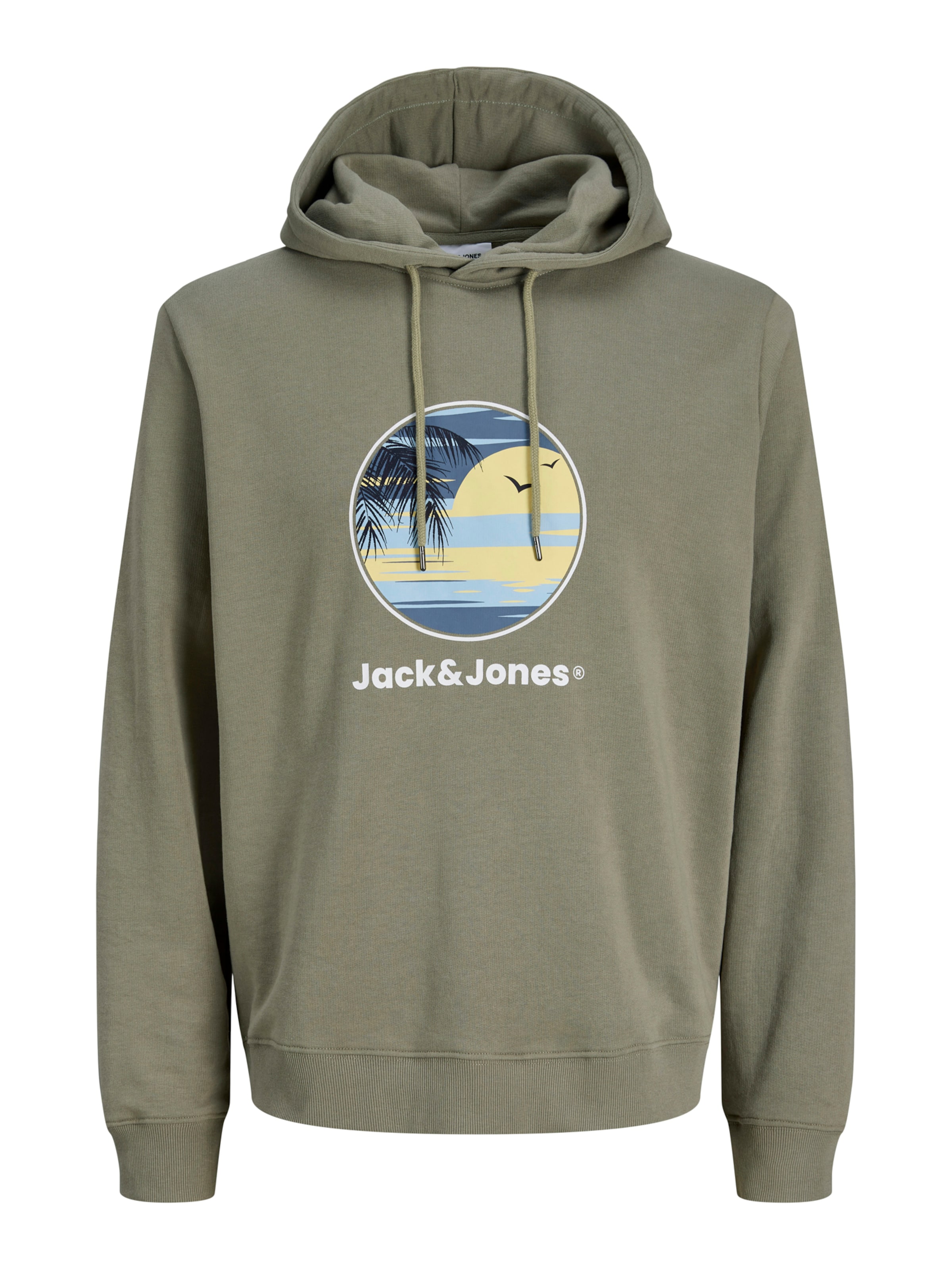 Jack & Jones Plus Sweatshirt 'JJPERRY' in Grijs: voorkant