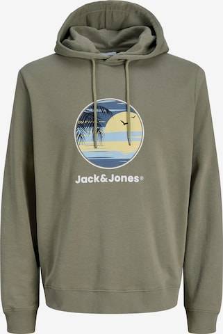 Jack & Jones Plus Sweatshirt 'JJPERRY' in Grijs: voorkant