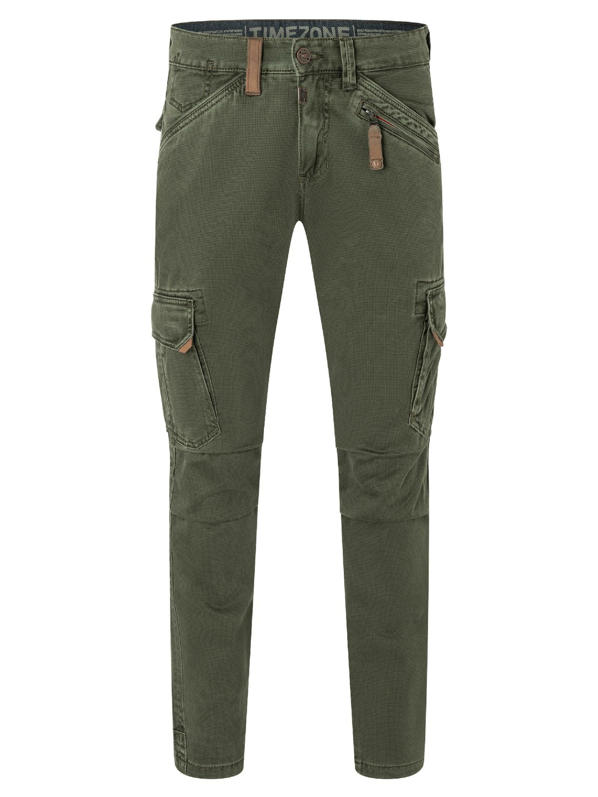 TIMEZONE Hose 'Ben' in Grün: Vorderseite