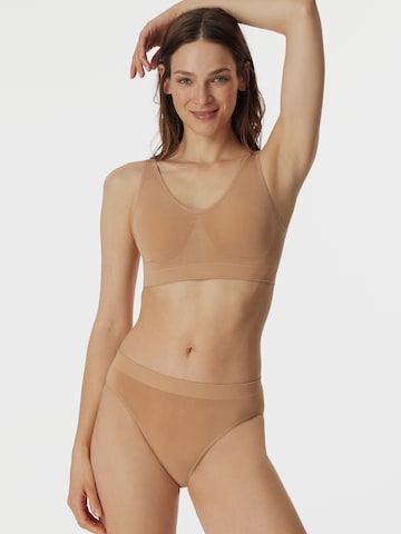 SCHIESSER Bralette Bra ' Casual Seamless ' in Beige