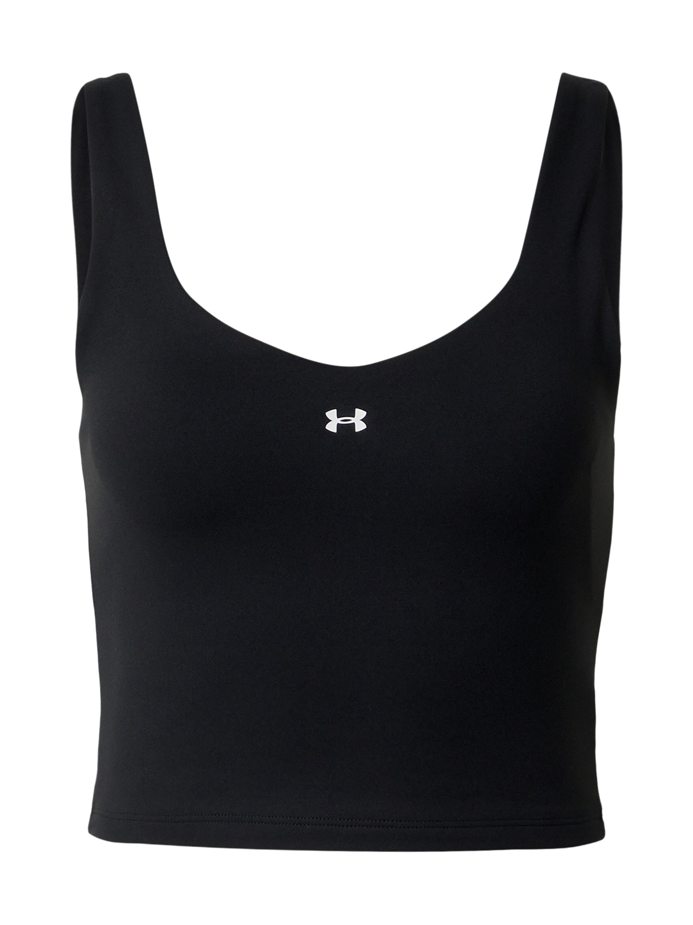 UNDER ARMOUR Sporttop 'Motion' in XS in de kleur Zwart / Wit, Productweergave