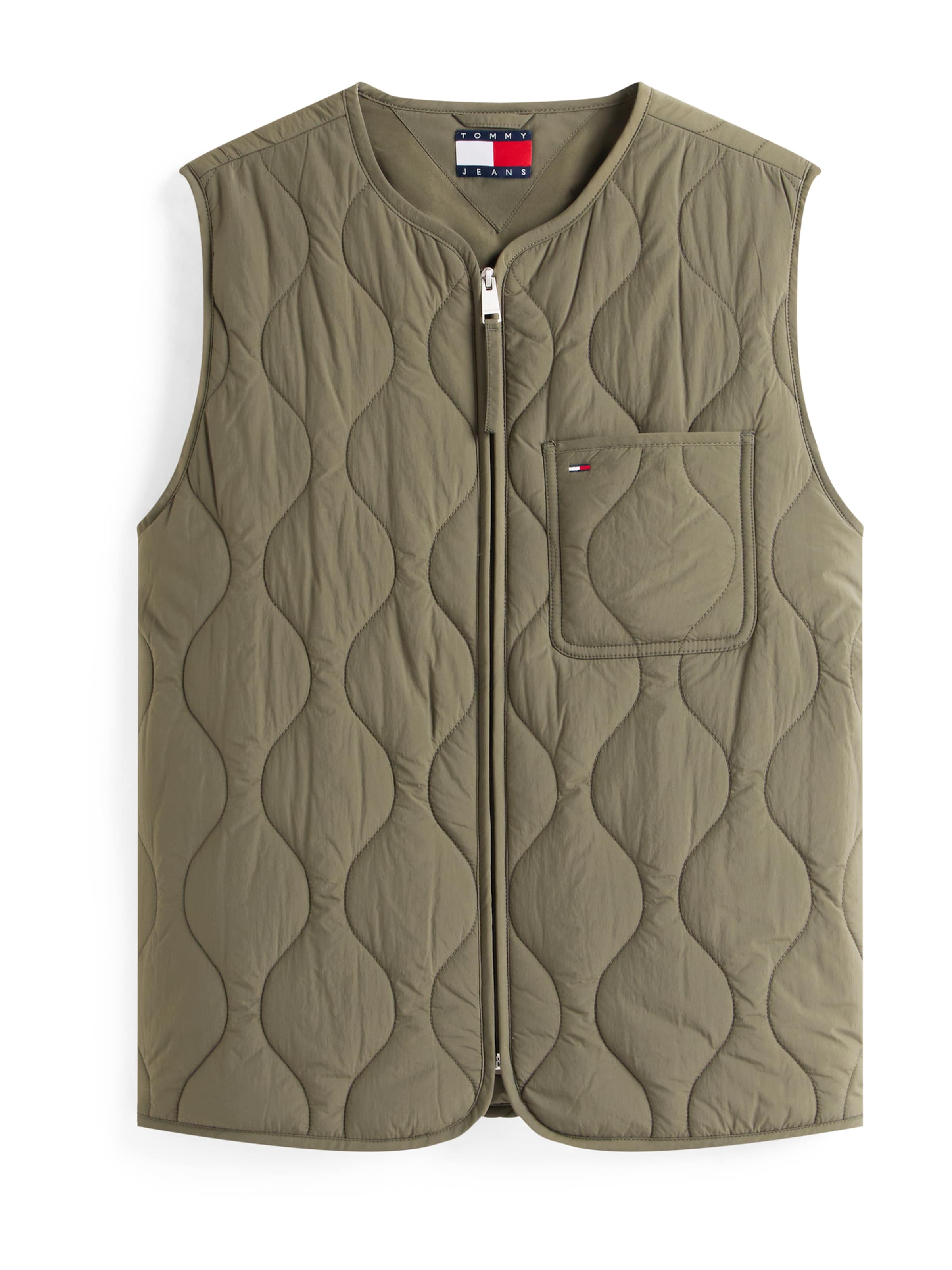 Gilet di Tommy Jeans in verde: frontale