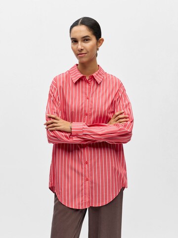 OBJECT Blouse 'OBJTutta' in Rood: voorkant