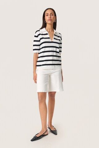 SOAKED IN LUXURY Trui 'SLSpina' in Wit