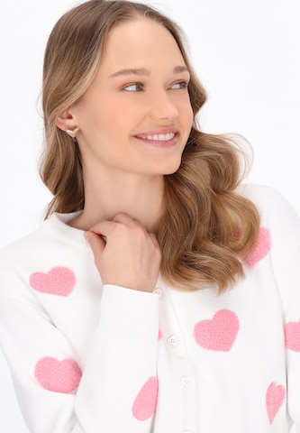 MYMO Knit cardigan in White