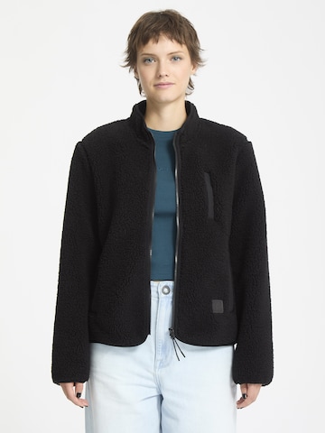 Veste en polaire 'Wuzer Fuzzar' Volcom en noir : devant