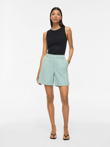 VILA Loose fit Pleat-front trousers 'VIVarone' in Blue