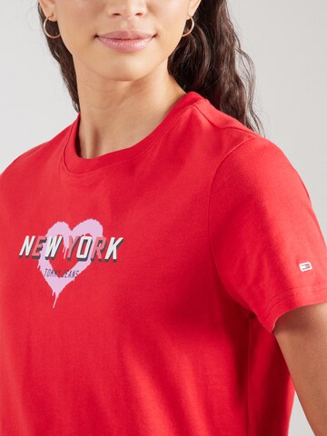 Maglietta di Tommy Jeans in rosso