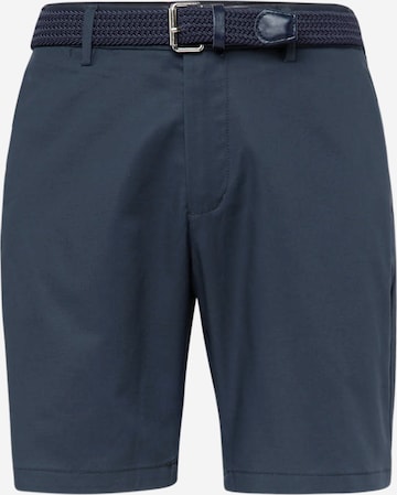 River Island Regular Chino Pants in Blue: front