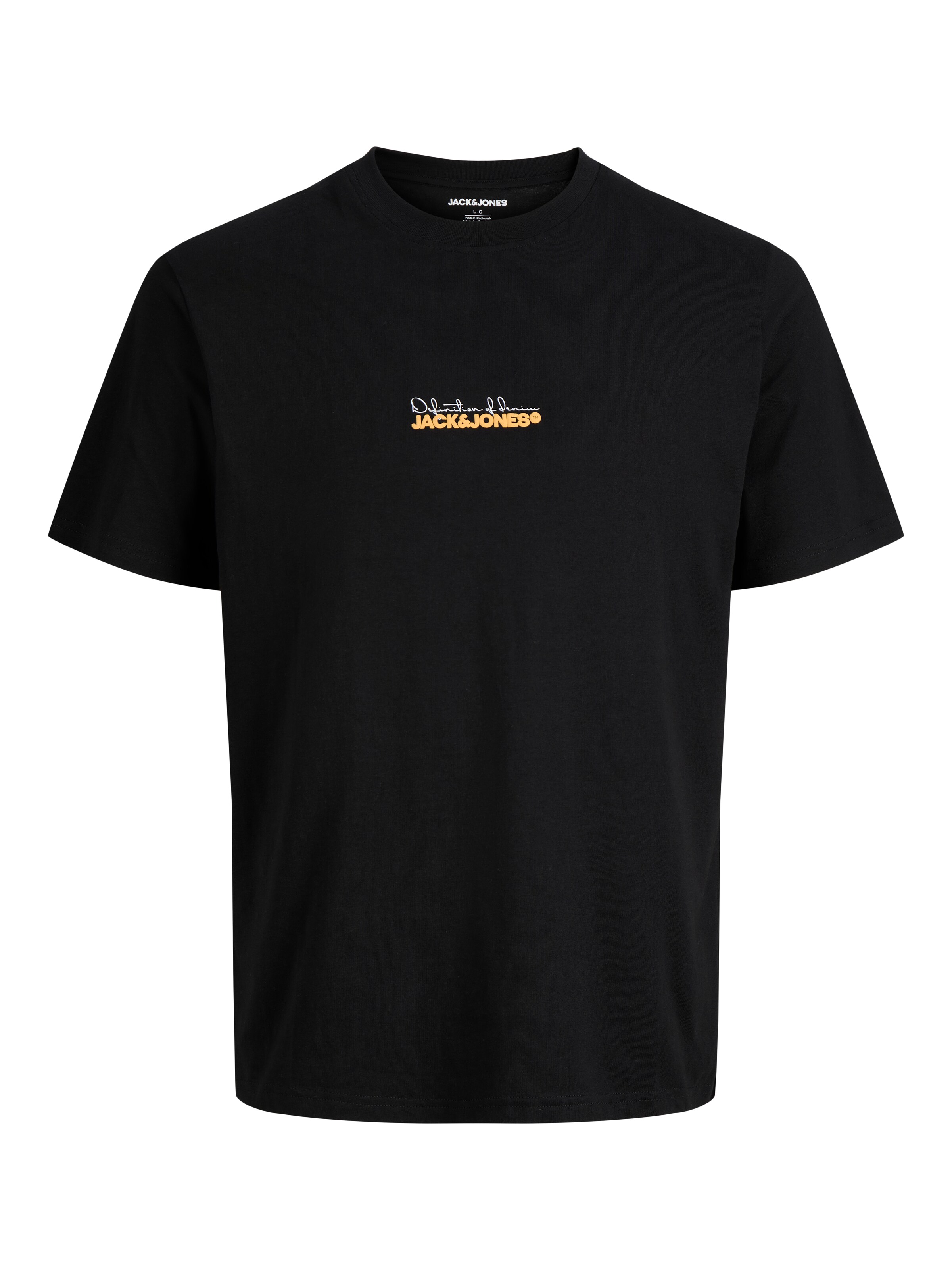 JACK & JONES Majica 'JJKENDRICK' v velikosti XS  | oranžna / črna / bela barva, Prikaz izdelka