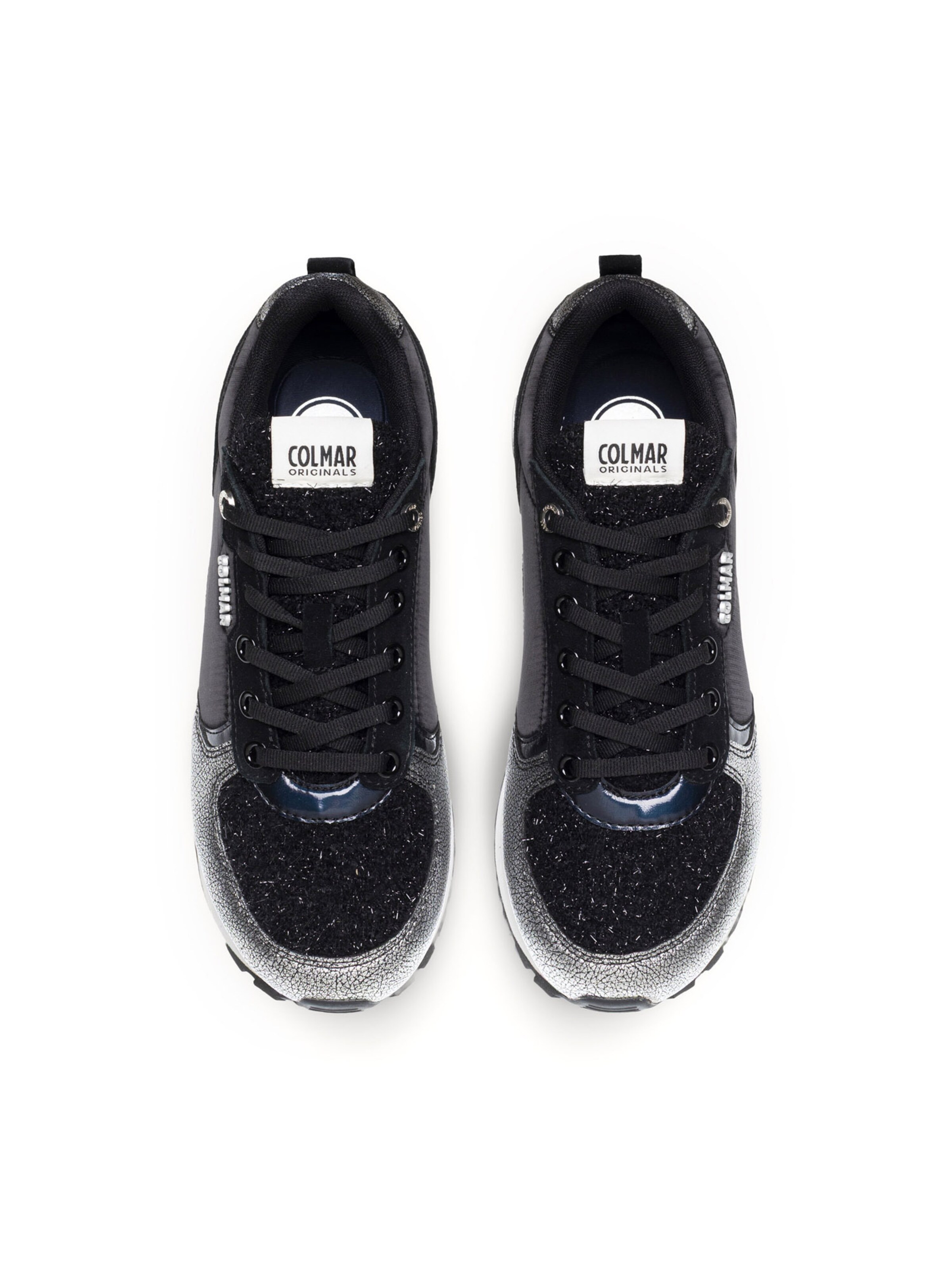 Baskets basses 'Travis Sparkle' Colmar en noir : au dessus