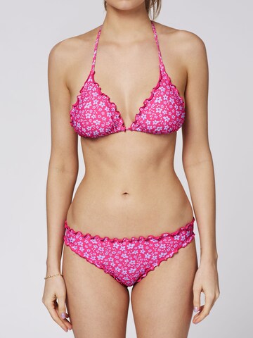 CHIEMSEE Triangle Bikini Top in Pink