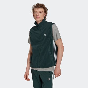 ADIDAS ORIGINALS Weste 'Adicolor 3-Stripes Fleece ' in Grün: Vorderseite