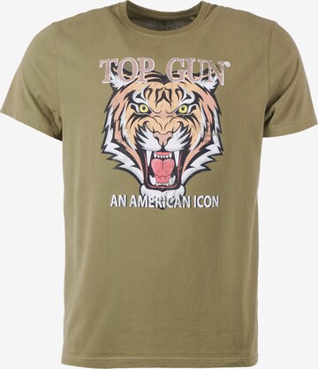 TOP GUN Shirt in Green: front