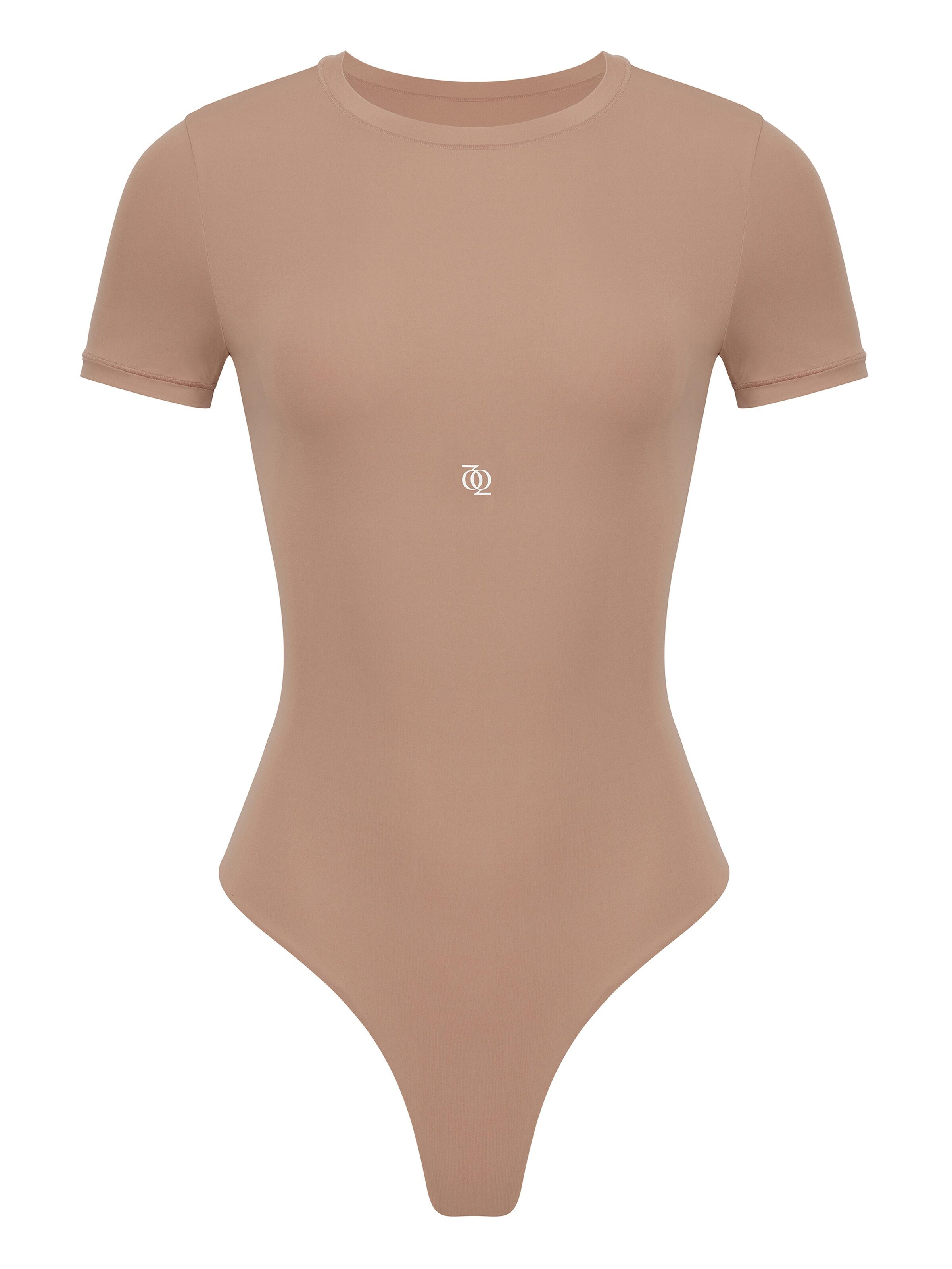 GOD SAVE QUEENS Body 'Second Skin T-Shirt Bodysuit'‌‌‌‌‌‌‌‌ in Braun: Vorderseite