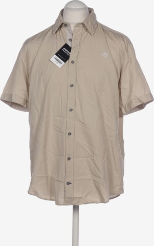 CAMP DAVID Button Up Shirt in L in Beige: front