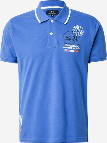 La Martina Koszulka w kolorze niebieski: przód