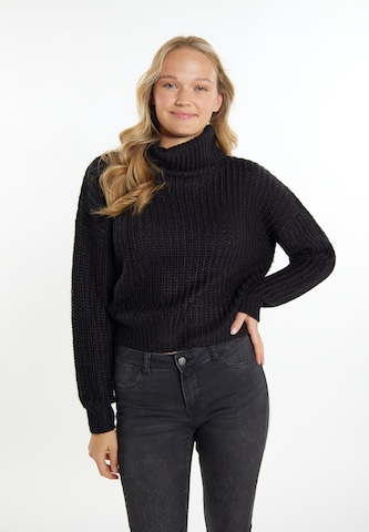 MYMO Пуловер 'Biany' в черно: отпред