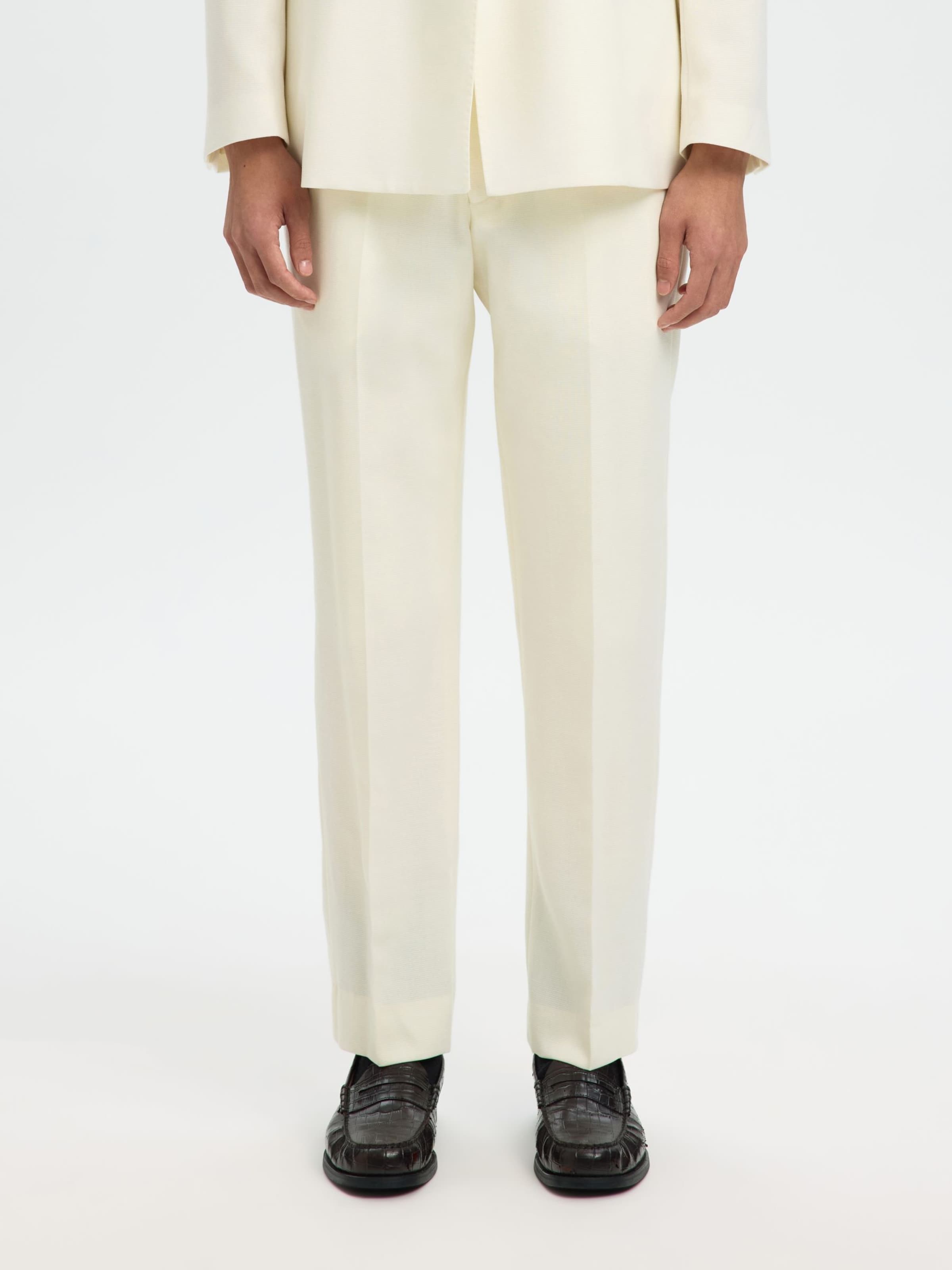 SELECTED regular Bukser i gul