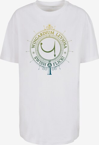 F4NT4STIC Shirt ''Harry Potter Wingardium Leviosa Spells Charms' in White: front