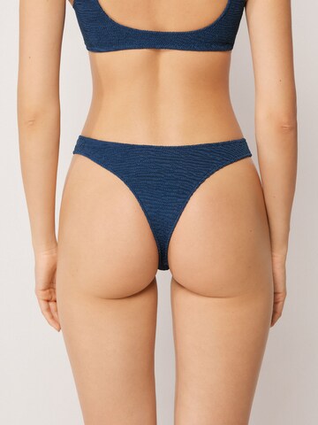 CALZEDONIA Bikini Bottoms 'Crinkle Waves' in Blue